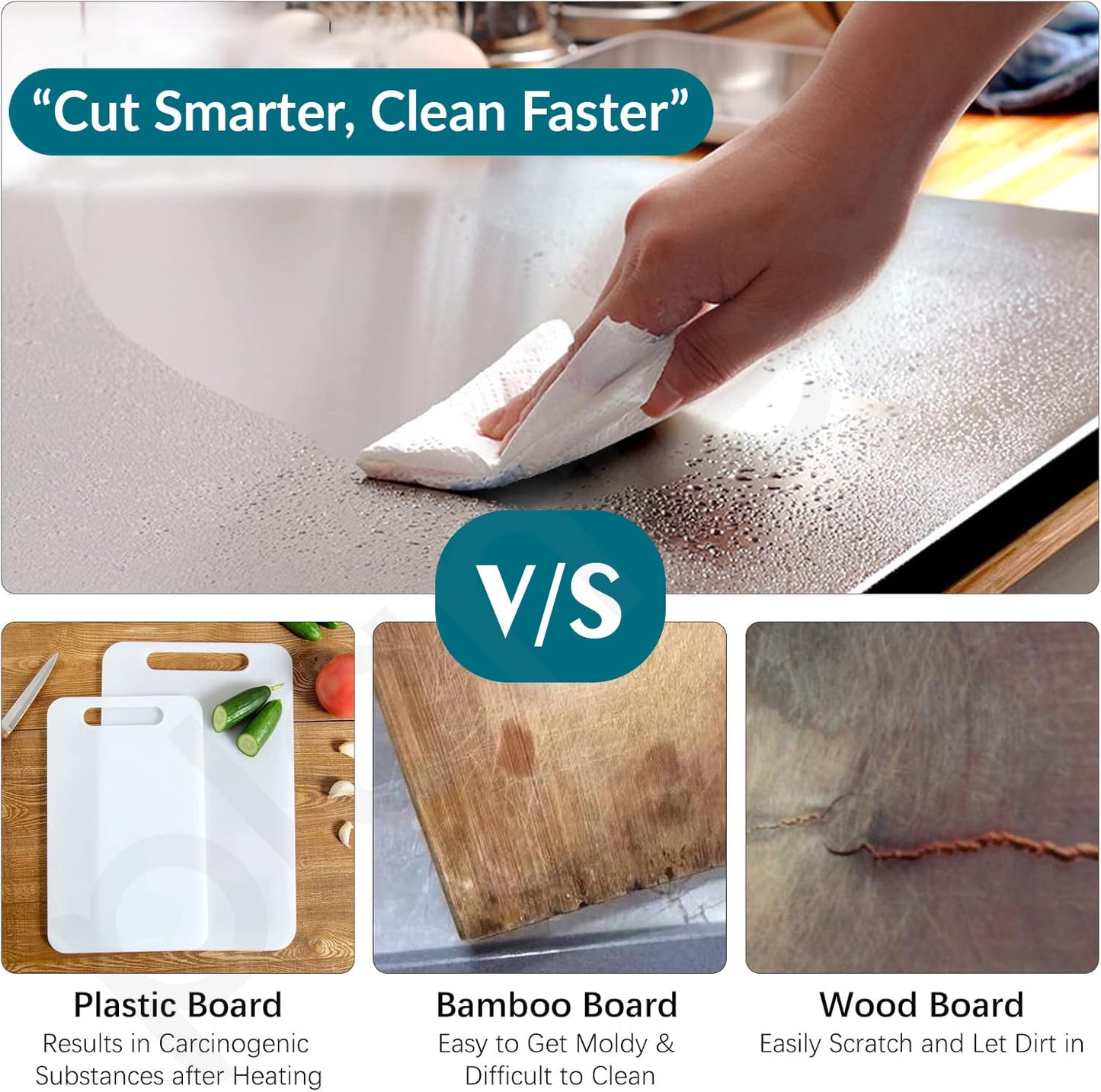 Homeso™ Stainless Steel Chopping Board